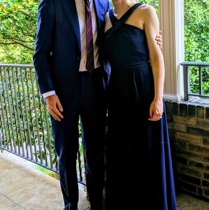 Navy bridesmaids dress